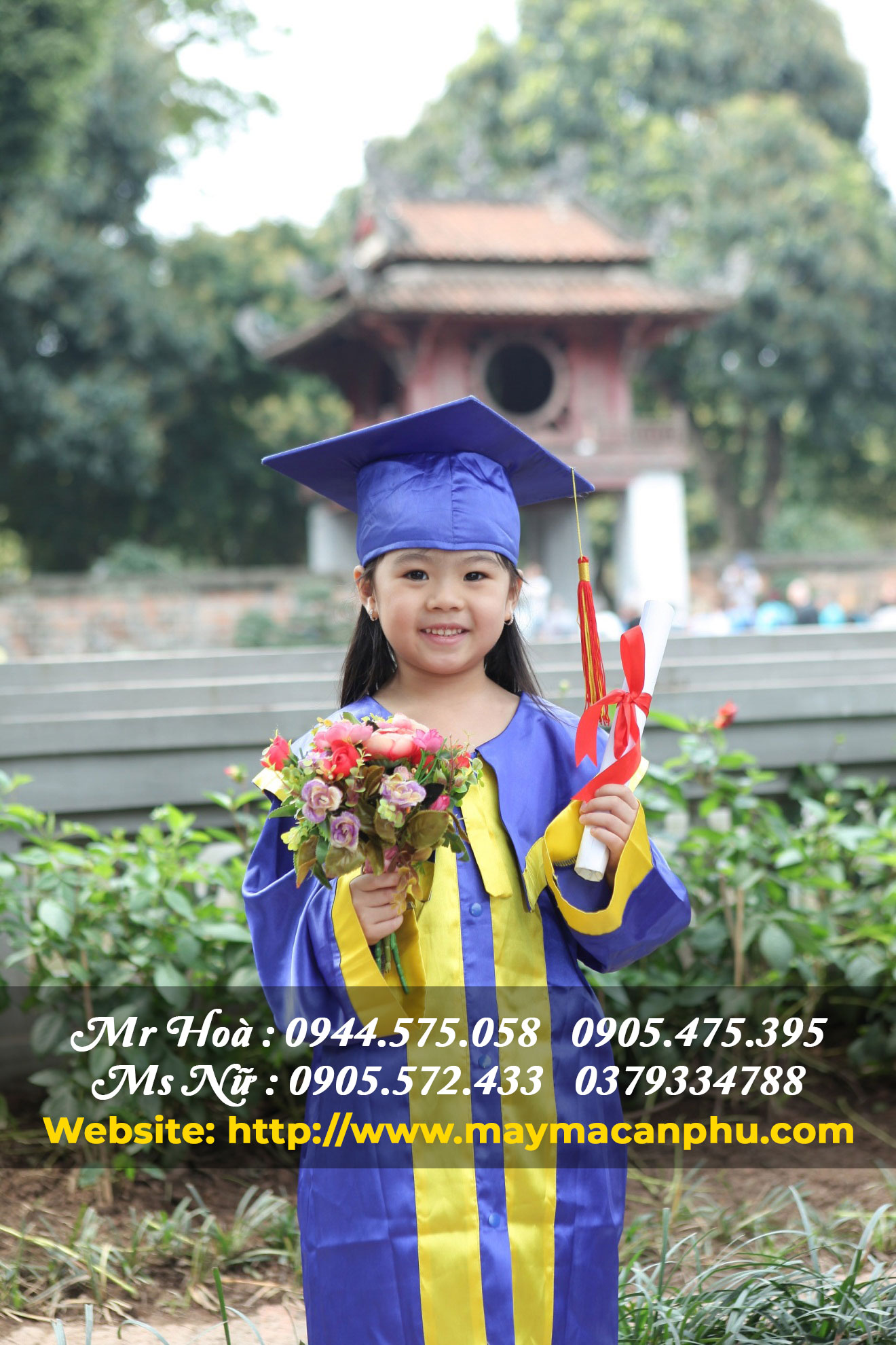 Nên may áo tốt nghiệp mầm non cho con ở đâu