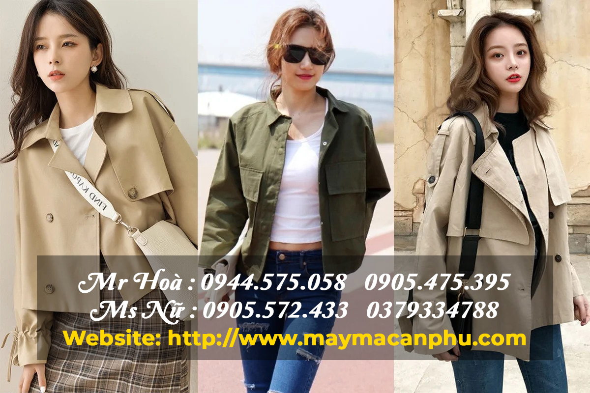 Các mẫu áo khoác kaki nữ đẹp