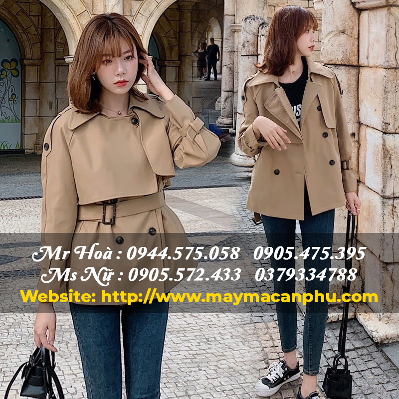 Các mẫu áo khoác kaki nữ đẹp