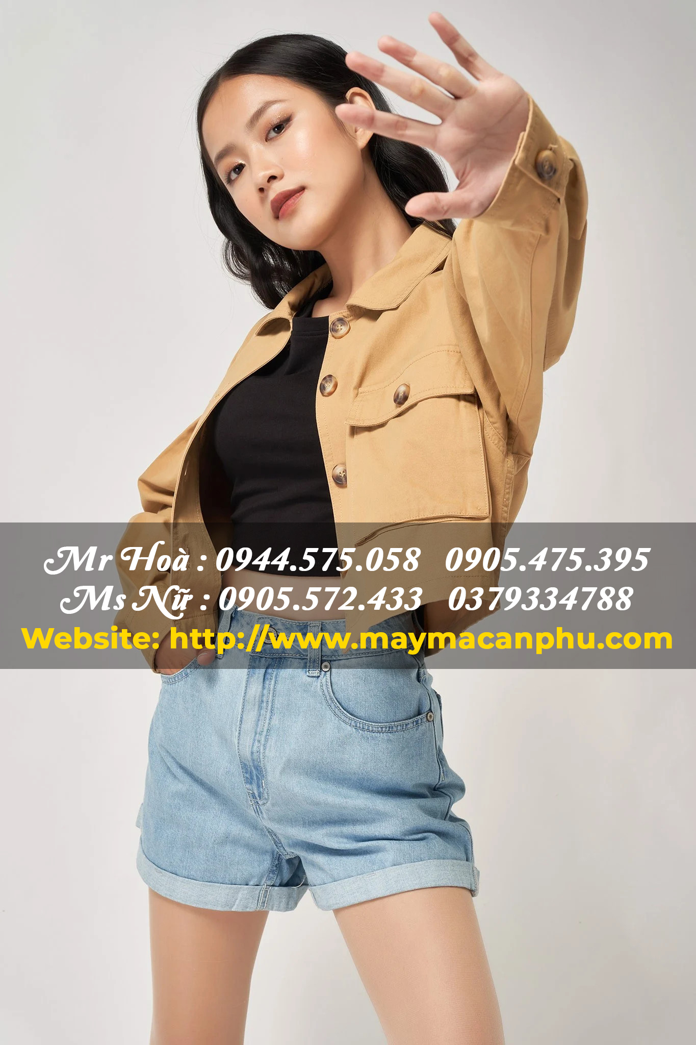 Các mẫu áo khoác kaki nữ đẹp