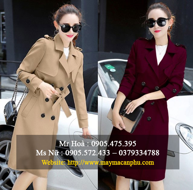 Áo khoác dạ cho nữ dáng ngắn hiện đại.