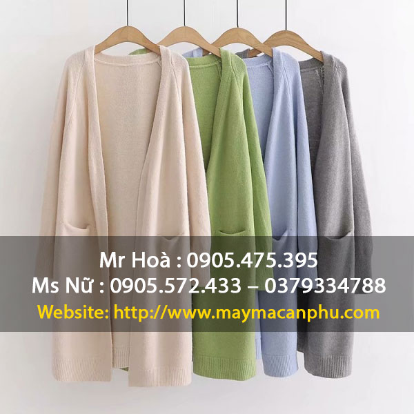 Mẫu áo khoác len dáng dài nữ tính