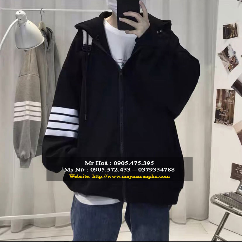 Mẫu áo khoác nỉ hoodie cho nữ hot trend