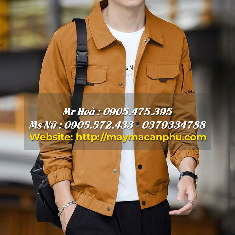 Áo khoác kaki 2 lớp nam sang trọng, lịch lãm