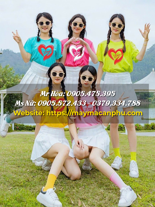 Chất liệu phù hợp khi may áo thun đồng phục nhóm