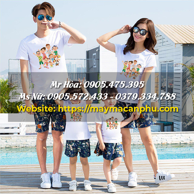 Áo thun cho gia đình – Xu hướng thời trang gắn kết yêu thương