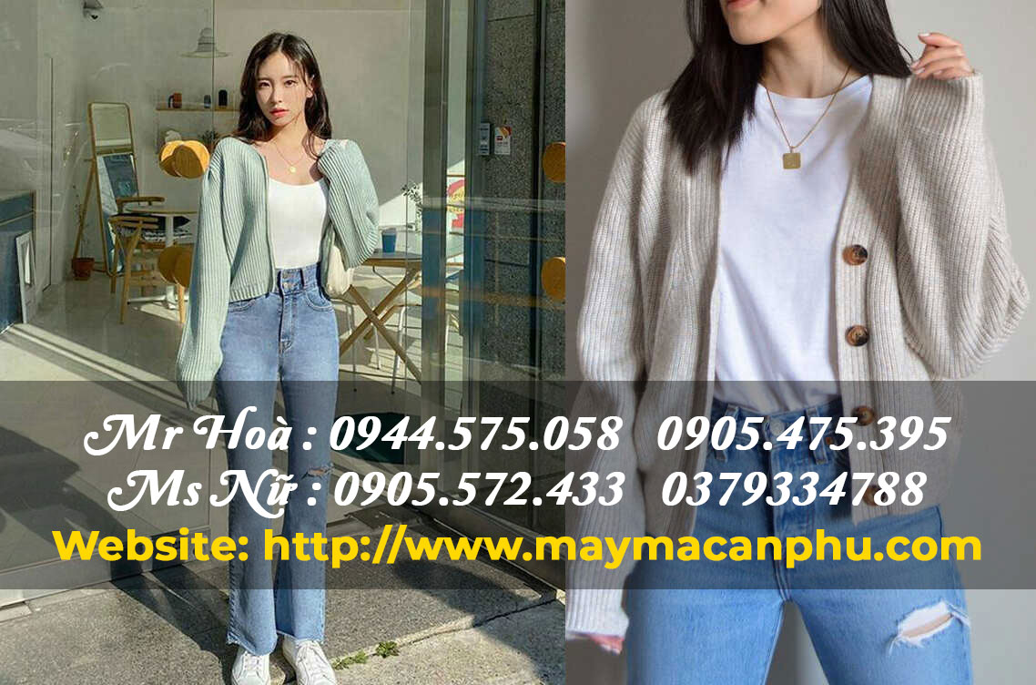 Mẫu áo khoác cardigan