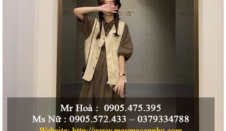 phối đồ với áo khoác gile nữ