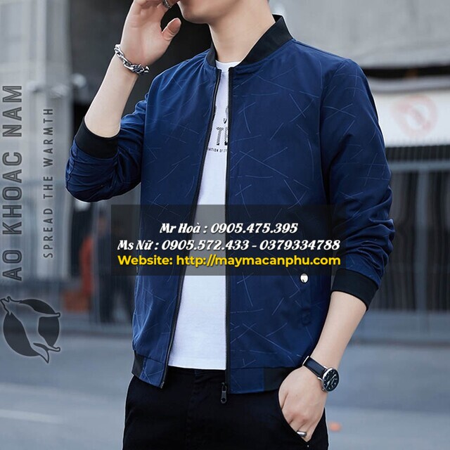 Mẫu áo khoác bomber nam 2 lớp