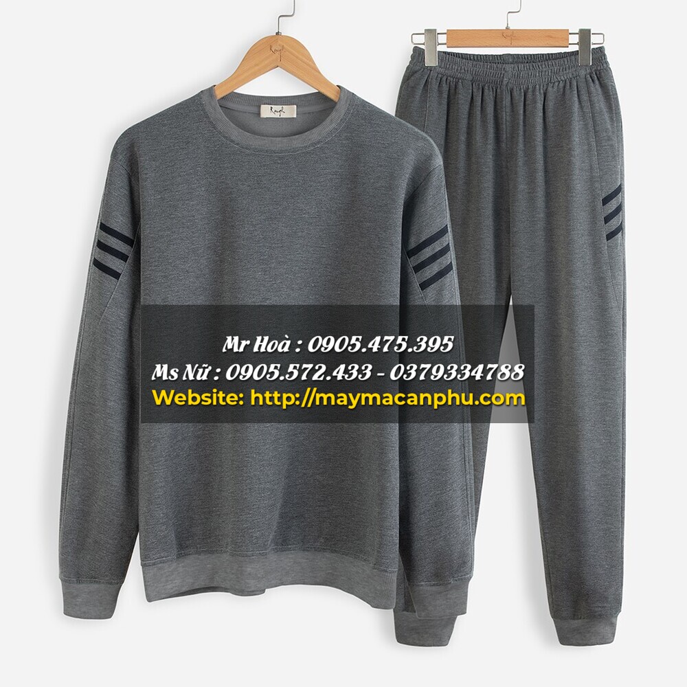 Mẫu quần áo nỉ thể thao nam mùa đông