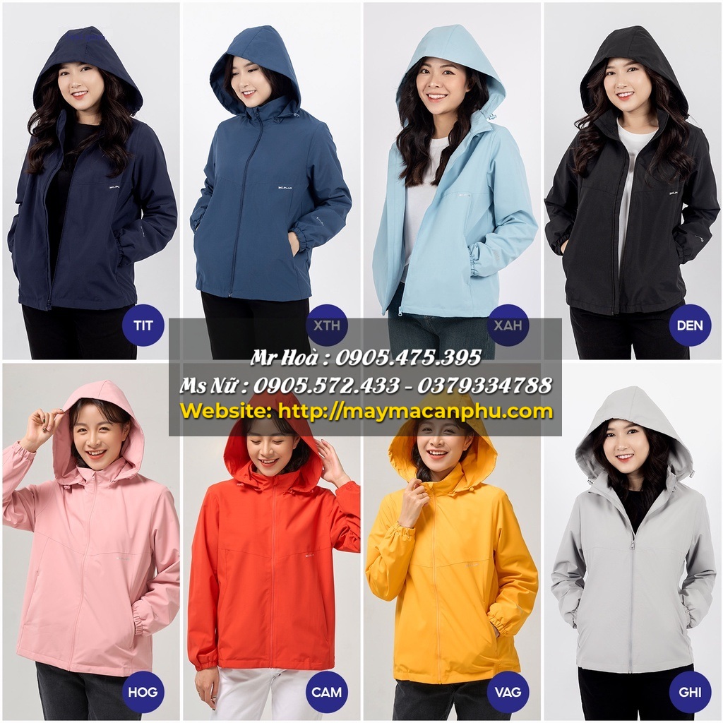 Thiết kế áo khoác 2 lớp cho nữ có mũ