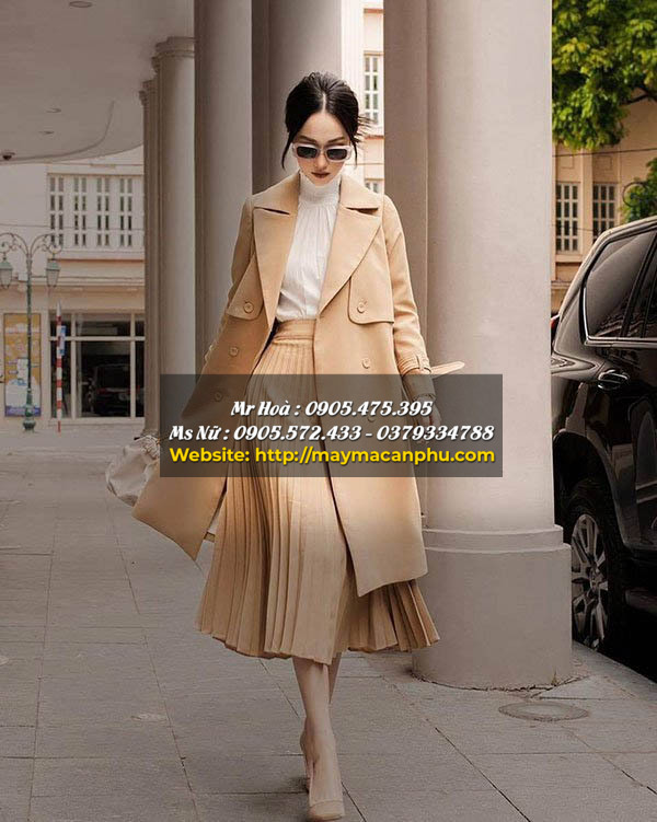 Cách phối đồ với áo khoác kaki nữ