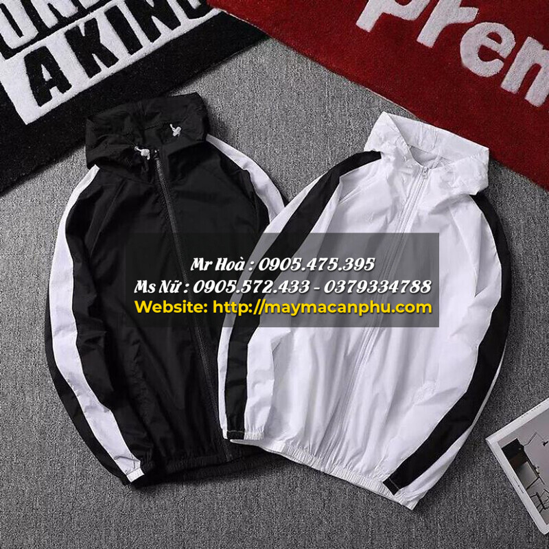 Kiểu áo khoác nam vải dù 1 lớp