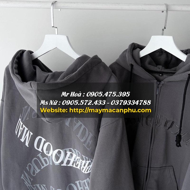 Mẫu áo hoodie có dây kéo