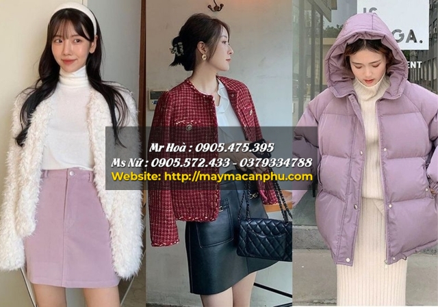 Mẫu áo khoác mùa đông cho nữ 2 lớp