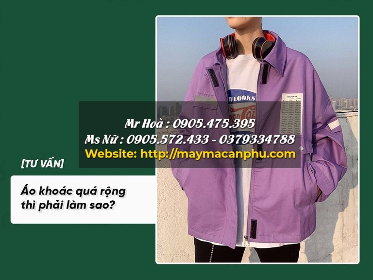 Cách sửa áo khoác bị rộng