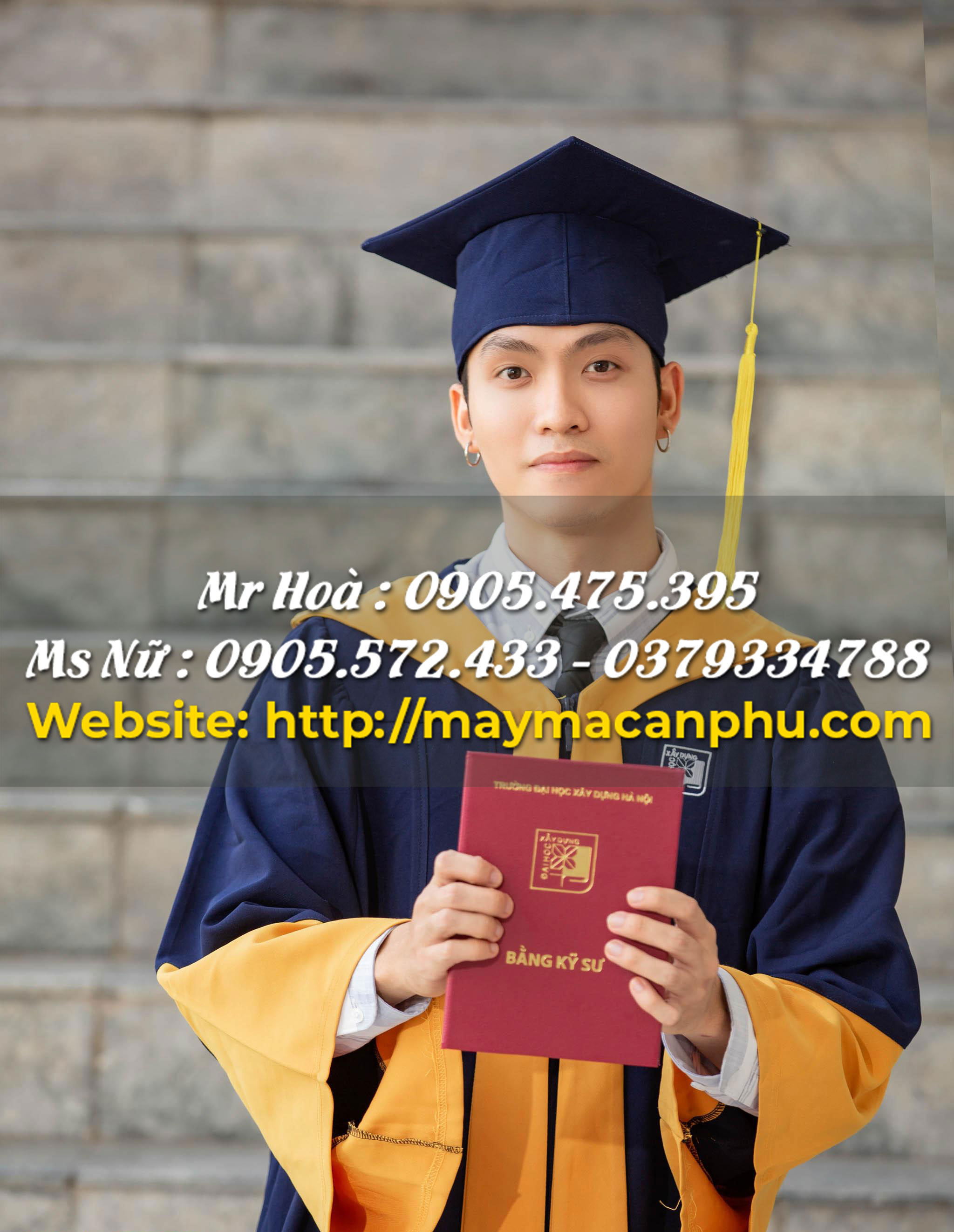 Phối đồ với áo tốt nghiệp