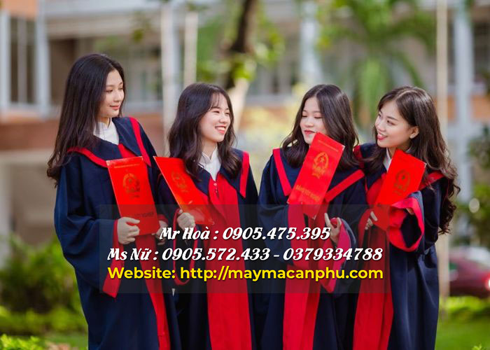 Cách mặc áo tốt nghiệp.