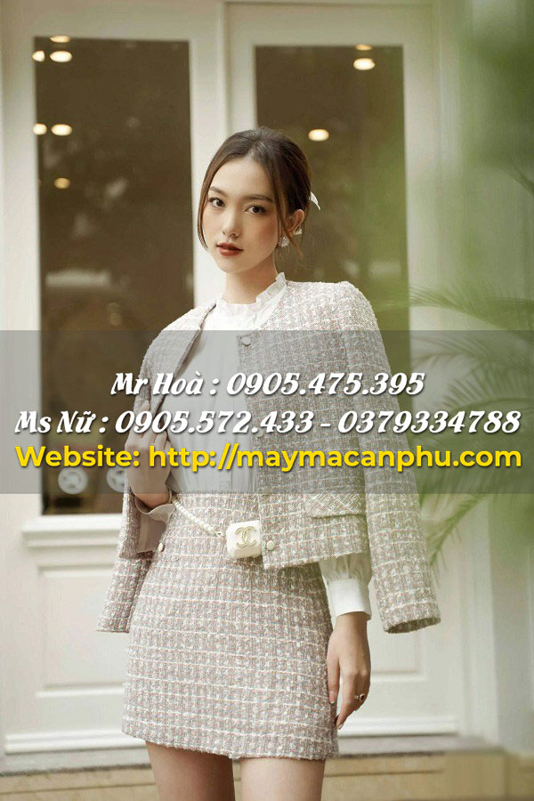 Cách mặc áo khoác tweed đẹp