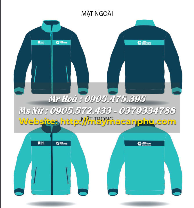 Cách may bo tay áo khoác 2 lớp