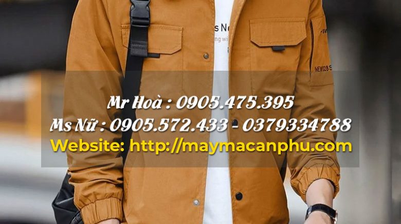 Áo khoác kaki 2 lớp nam sang trọng, lịch lãm