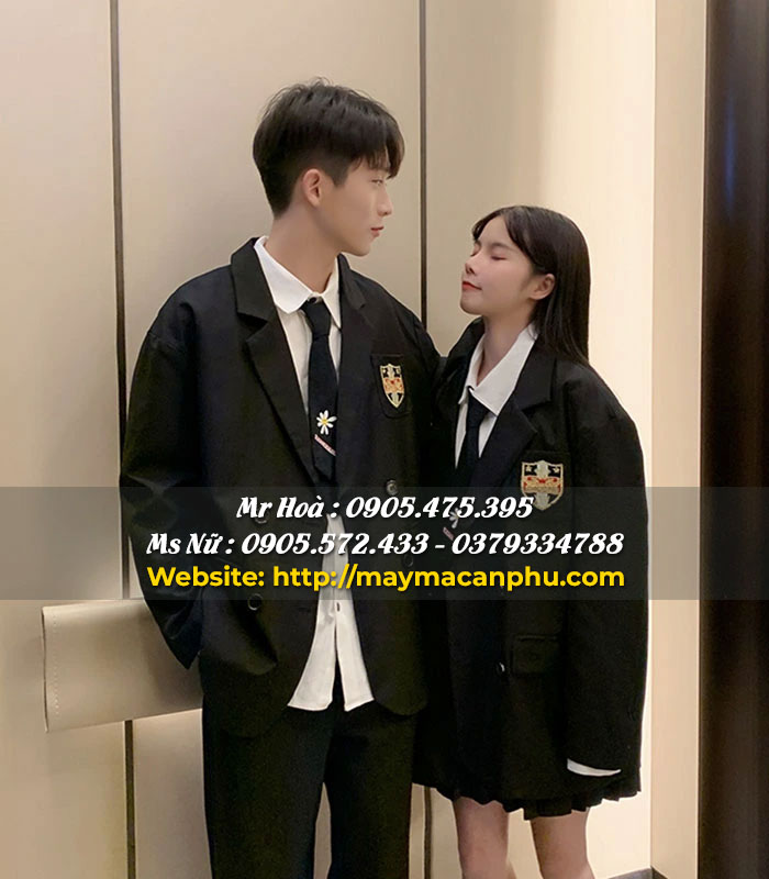 Mẫu áo khoác đồng phục học sinh nam