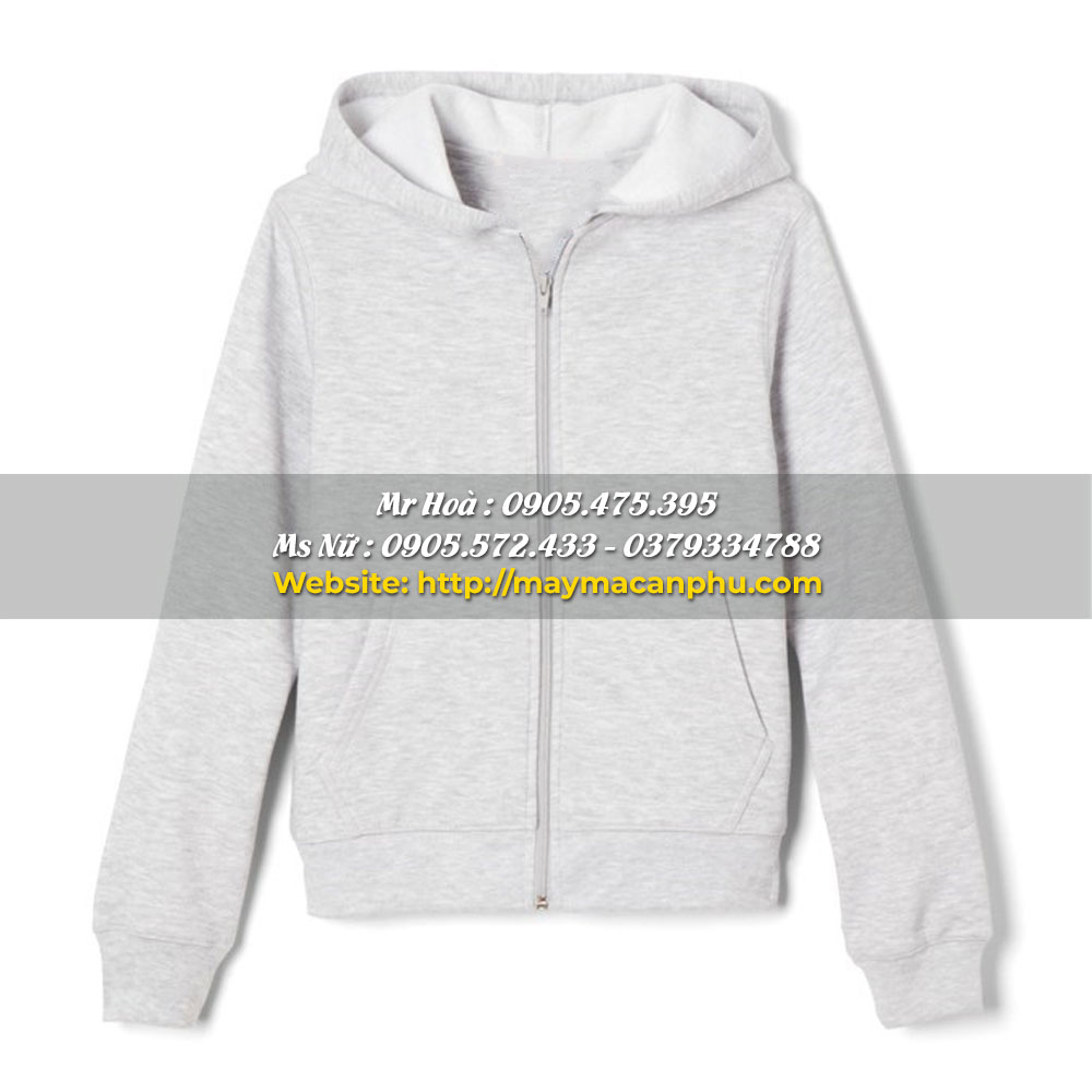 Mẫu áo khoác đồng phục học sinh có mũ nỉ hợp với mùa đông của miền bắc