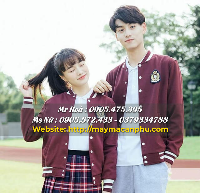 Mẫu áo khoác đồng phục học sinh nam