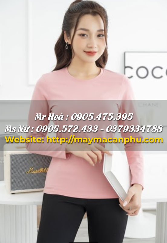 Các mẫu áo thun dài tay nữ đẹp: Áo thun dài tay basic