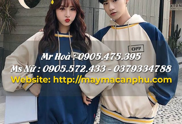 Mẫu áo hoodie đôi đẹp: Hoodie đôi phối màu