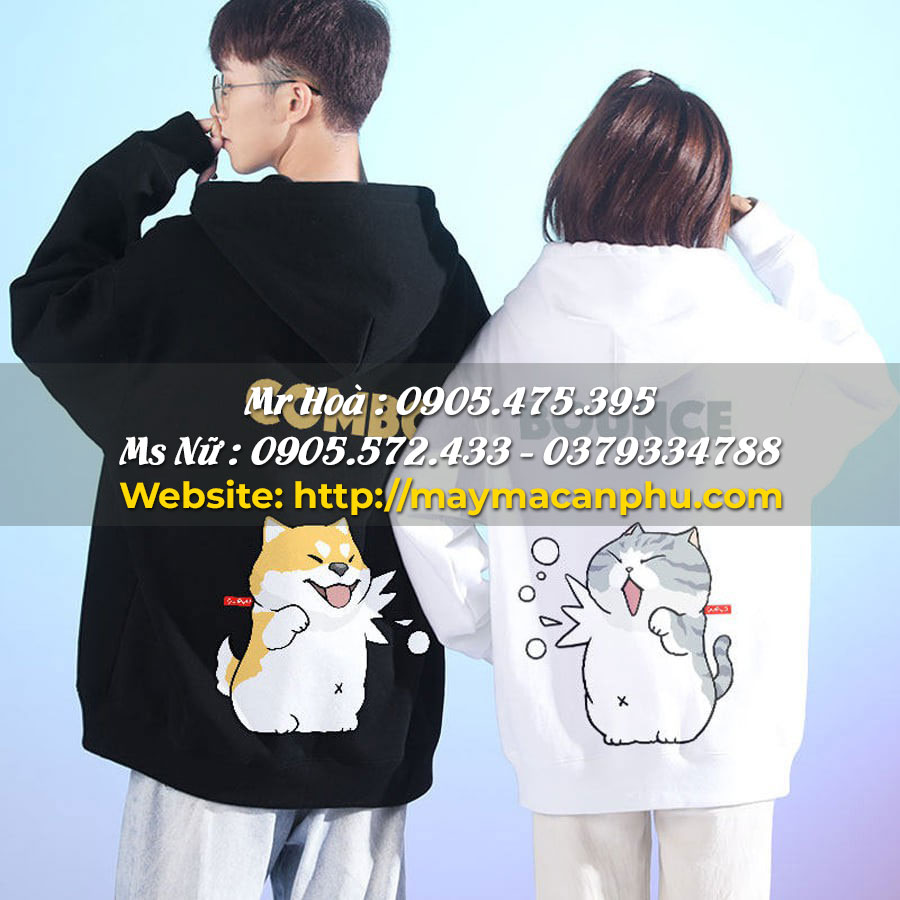 Mẫu áo hoodie đôi đẹp: Hoodie đôi oversized