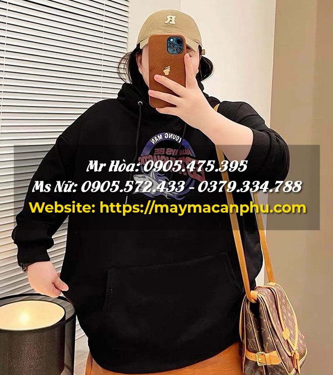 Phối đồ với áo hoodie cho người béo