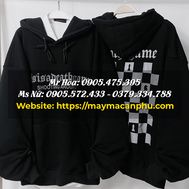 Áo hoodie màu trung tính phù hợp với da ngăm