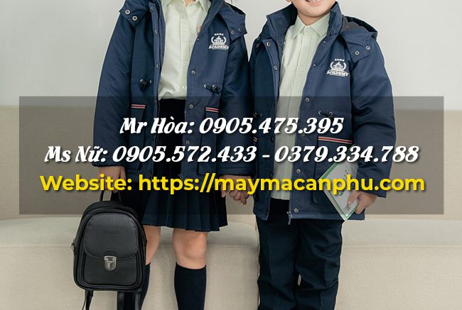 In/thêu logo trường rõ nét