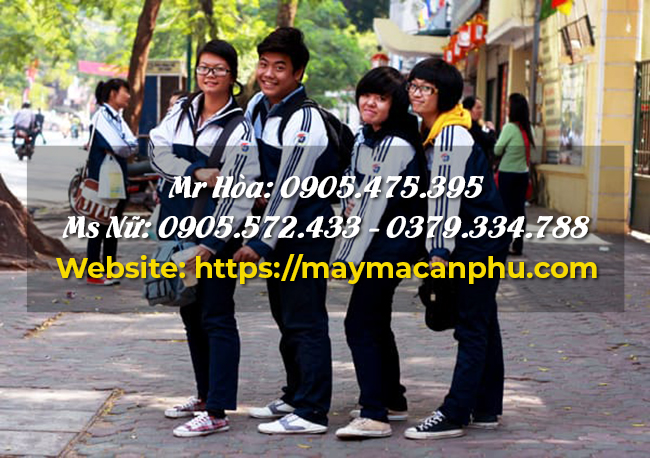 Mẫu áo đồng phục dài tay mùa đông