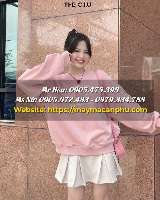 Cách phối áo hoodie với chân váy ngắn sành điệu