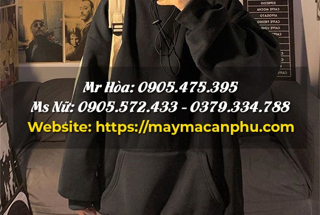 Áo hoodie dày dặn có lót lông
