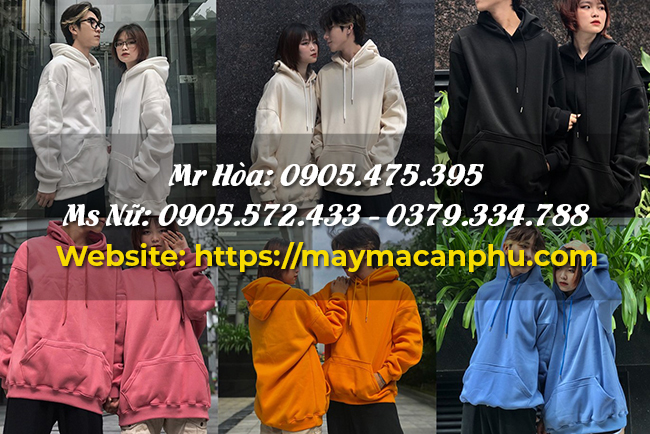 Cách đặt may áo hoodie tại xưởng May Mặc Ánh Phú