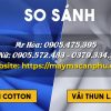 So sánh áo thun cotton và thun lạnh